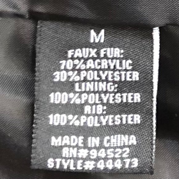 NWOT Say What? White & Black Faux Fur Jacket Sz M - Picture 11 of 12